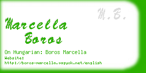 marcella boros business card